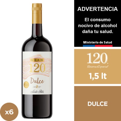 Vino Gran 120 Dulce 6 X 1,5 Lt.