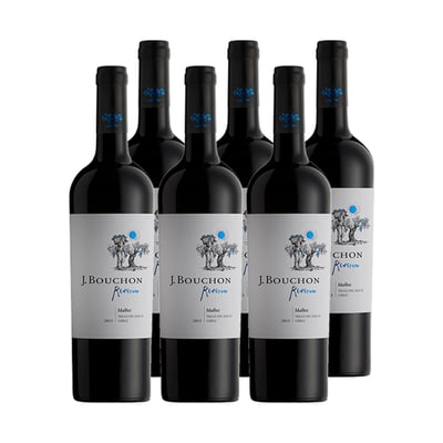 Vino J. Bouchon Reserva Malbec 750cc X6