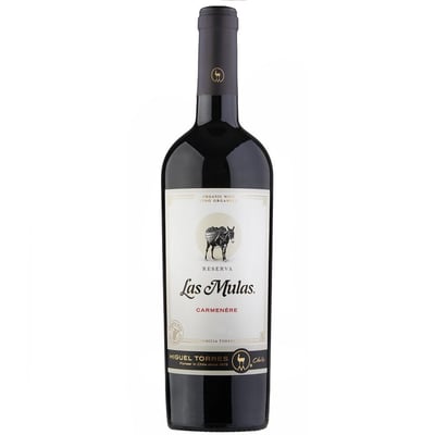 Vino Las Mulas Rsva Organico Carmenere 750cc