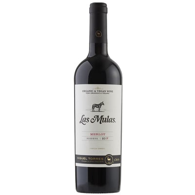 Vino Las Mulas Rsva Orgánico Merlot 750cc