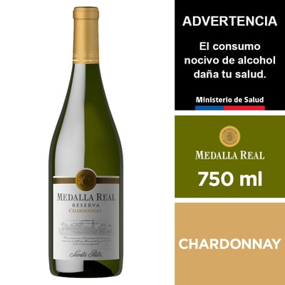 Vino Medalla Real Chardonnay Reserva 750 Ml.
