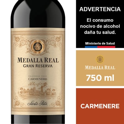 Vino Medalla Real Gran Reserva Carmenere 14˚ - 750ml
