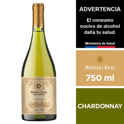 Vino Medalla Real Gran Reserva Chardonnay 750 Ml.