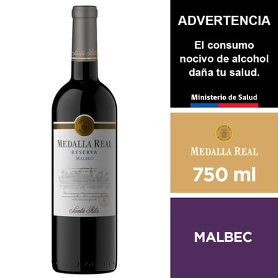 Vino Medalla Real Malbec 750 Ml.