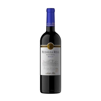 Vino Medalla Real Reserva Merlot Botella 750cc