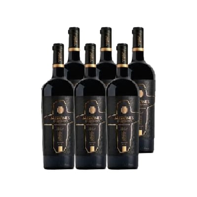 Vino Misiones De Rengo Gran Reserva Black Carmenere Botella 750cc X6