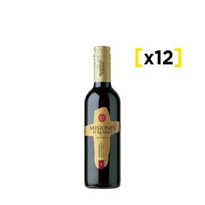 Vino Misiones De Rengo Reserva Cabernet Sauvignon Botella 375cc X12