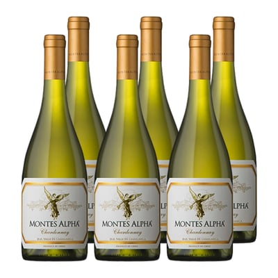Vino Montes Alpha Chardonnay 750cc x6 ($9.990 c/u)