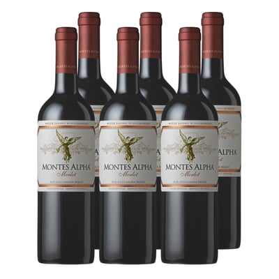 Vino Montes Alpha Merlot 750cc x6 ($9.990 c/u)
