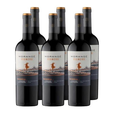 Vino Morande Pionero Reserva Cabernet Sauvignon 750cc x6 ($2.990 c/u)
