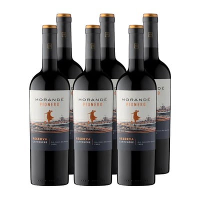 Vino Morandé Pionero Reserva Carmenere 750cc x6 ($2.990 c/u)