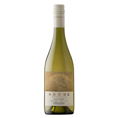 Vino Orgánico Adobe Reserva Chardonnay 13° 750cc