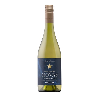 Vino Orgánico Novas Gran Reserva Chardonnay 14° 750cc