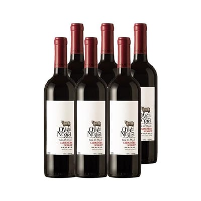 Vino Oveja Negra Carmenere / Merlot Botella 750cc X6