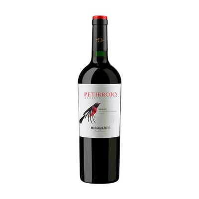 Vino Petirrojo Bisquertt Reserva Merlot 750cc