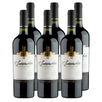 Vino Santa Cruz Chaman Gran Reserva Carmenere 750cc x6 ($7,590 c/u)