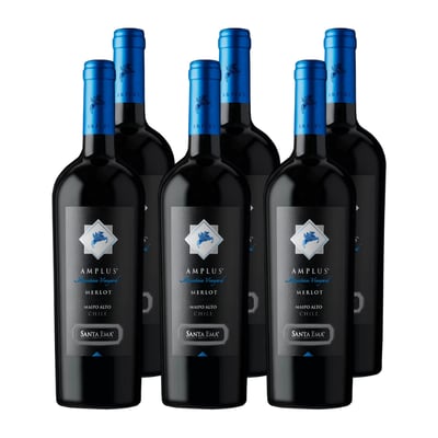 Vino Santa Ema Amplus Merlot 750cc x6 ($11.490 c/u)