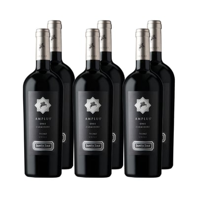 Vino Santa Ema Amplus One Carmenere 750cc x6 ($12.990 c/u)