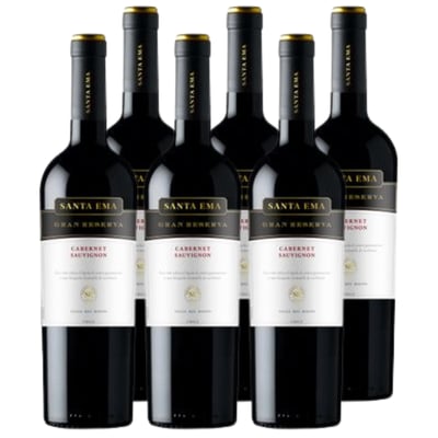Vino Santa Ema Gran Reserva Cabernet Sauvignon 750cc x6