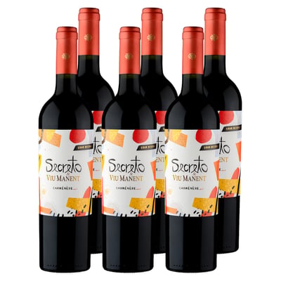 Vino Secreto Viu Manent Gran Reserva Carmenere 750cc x6