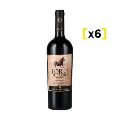 Vino Toro De Piedra Gran Reserva Cabernet Sauvignon X6 750cc