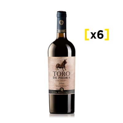 Vino Toro De Piedra Gran Reserva Carmenere-cabernet Sauvignon 750cc X6