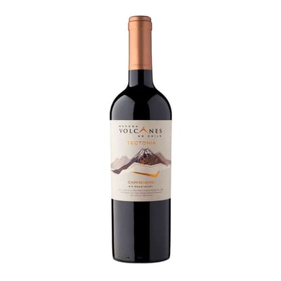 Vino Volcanes de Chile Tectonia Carmenere 750cc