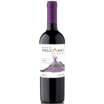 Vino Volcanes de Chile Varietal Carmenere 750cc