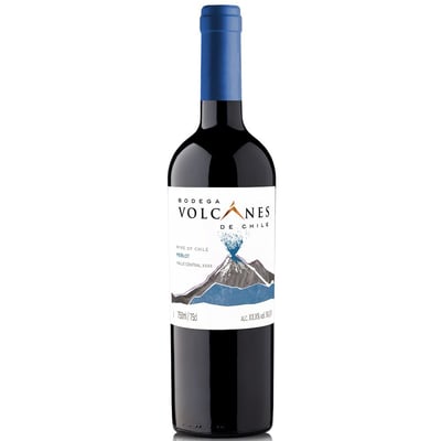 Vino Volcanes de Chile Varietal Merlot 750cc