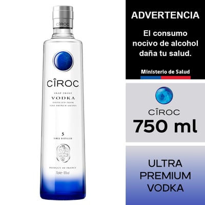 Vodka Ciroc 750 Ml.