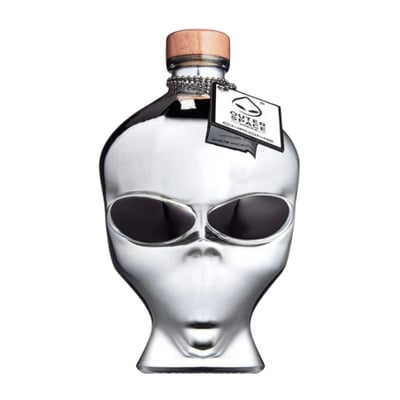 Vodka Outer Space Alien Head Chrome - 700ml