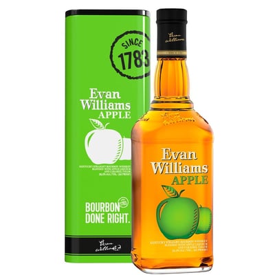Whiskey Evan Williams Apple Tin Box 750cc