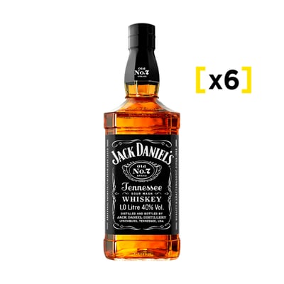 Whiskey Jack Daniels N7 Botella 1lt X6