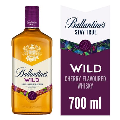 Whisky Ballantines wild cereza botella 700 cc