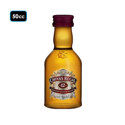 Whisky Chivas Regal 12 años 50cc 40° alc.