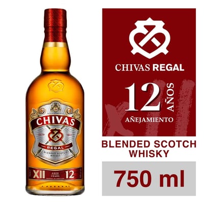 Whisky Chivas Regal 12 años 750 cc