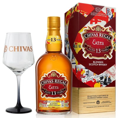 Whisky Chivas Regal Extra 750cc + Copa