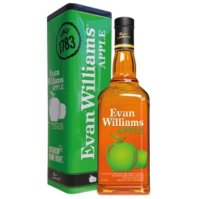 Whisky Evan Williams - Apple - 750ml (estuche metálico)