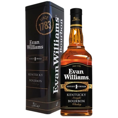 Whisky Evan Williams - Black - 750ml (estuche metálico)