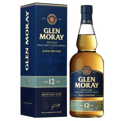 Whisky Glen Moray Single Malt 12 años 750cc 40°