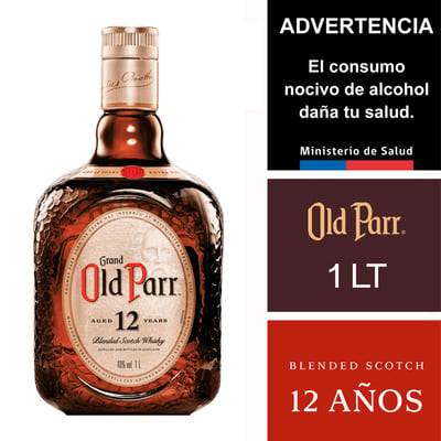 Whisky Grand Old Parr Blended Scotch 12 Años 1,0 Lt.