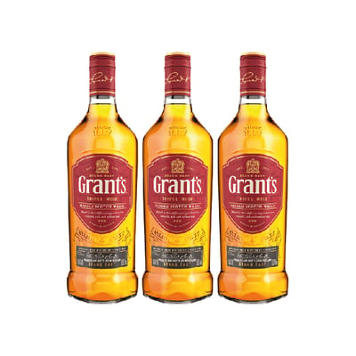 Whisky Grants Triple Wood Botella 750cc X3