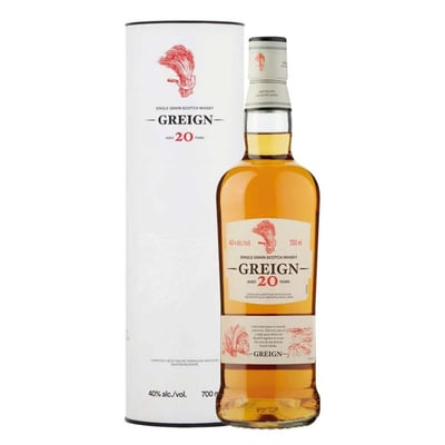 Whisky Greign 20 años Blend 700cc 40° alc.
