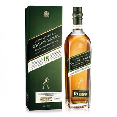 Whisky Johnnie Walker - Green Label 15 Años - 750ml