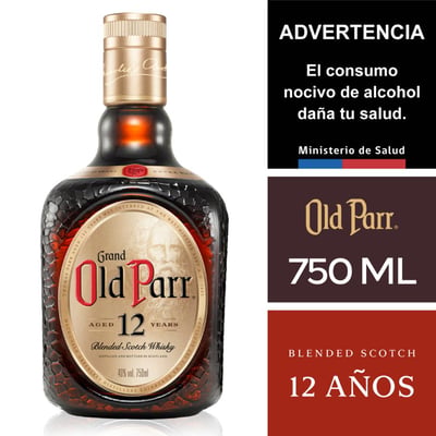 Whisky Old Parr 12 años 750 cc