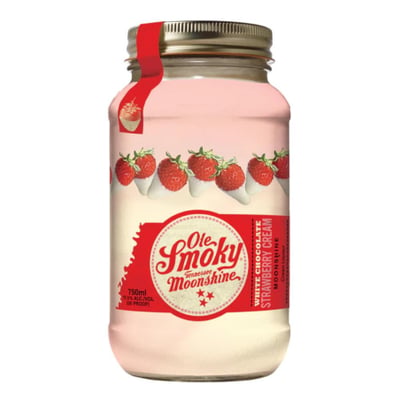Whisky Ole Smoky Moonshine - White Chocolate Strawberry - 750ml