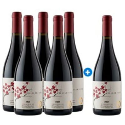 William Cole Gran Reserva Syrah Edición Aniversario (PAGUE 5 LLEVE 6) ($4.158 c/u)