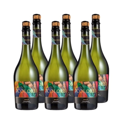 x6 Espumante 7 Colores Charmat Brut 750cc ($3.590 c/u)