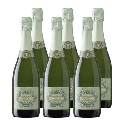 x6 Espumante Amaluna Organico Brut 750ml ($7.290 c/u)