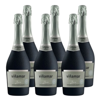 x6 Espumante Viñamar Zero Sin Alcohol 750ml ($4.998 c/u)